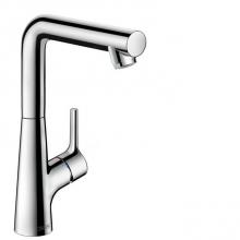 Hansgrohe 72105001 - Talis S Single-Hole Faucet 210 with Swivel Spout and Pop-Up Drain, 1.2 GPM in Chrome