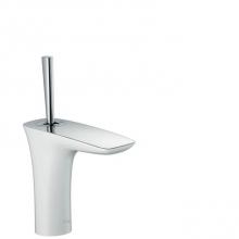 Hansgrohe 15074401 - Puravida Single-Hole Faucet 110 With Pop-Up Drain, 1.2 Gpm In White/Chrome