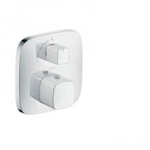 Hansgrohe 15775401 - Puravida Thermostatic Trim With Volume Control In White/Chrome