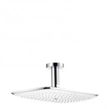 Hansgrohe 27390401 - Puravida Showerhead 400 1-Jet With Ceiling Mount, 2.5 Gpm In White/Chrome