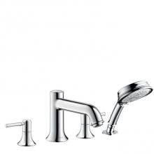 Hansgrohe 14315001 - Talis C 4-Hole Roman Tub Set Trim with 1.8 GPM Handshower in Chrome