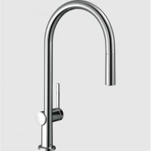 Hansgrohe 72857001 - Talis N HighArc Kitchen Faucet, O-Style 2-Spray Pull-Down, 1.5 GPM in Chrome