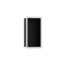 Hansgrohe 56095700 - XtraStoris Individual Wall Niche Matte Black with Design Frame 12''x 6''x 4&ap