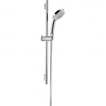 Hansgrohe 04946000 - Croma 100 Wallbar Set 3-Jet, 1.75 GPM in Chrome