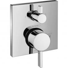 Hansgrohe 15862001 - Ecostat Pressure Balance Trim Square with Diverter in Chrome
