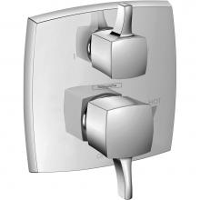 Hansgrohe 15865001 - Ecostat Classic Pressure Balance Trim Classic Square with Diverter in Chrome