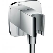 Hansgrohe 26485001 - Wall Outlet E with Handshower Holder in Chrome