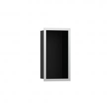 Hansgrohe 56095800 - XtraStoris Individual Wall Niche Matte Black with Design Frame 12''x 6''x 4&ap