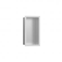 Hansgrohe 56094700 - XtraStoris Individual Wall Niche Brushed Stainless Steel with Design Frame 12''x 6'