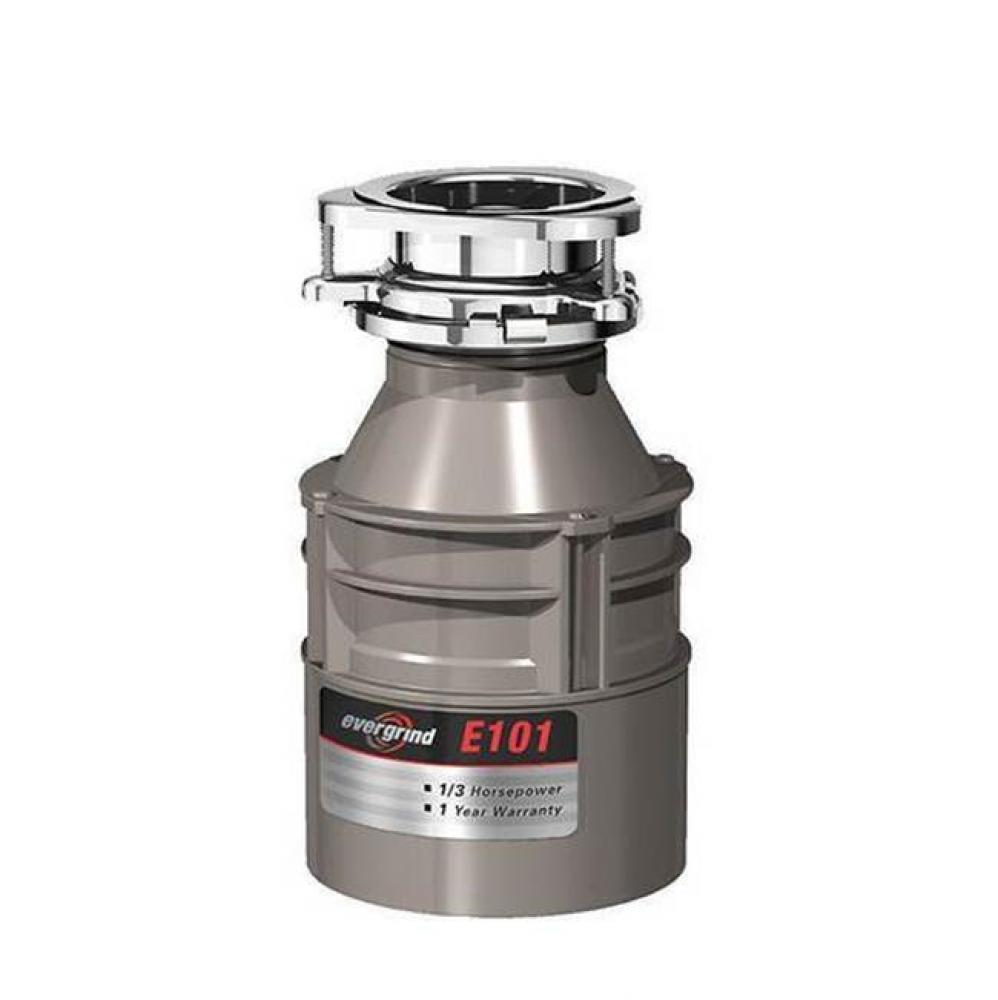 Evergrind E101 Garbage Disposal, 1/3 HP (Power Cord Attached)