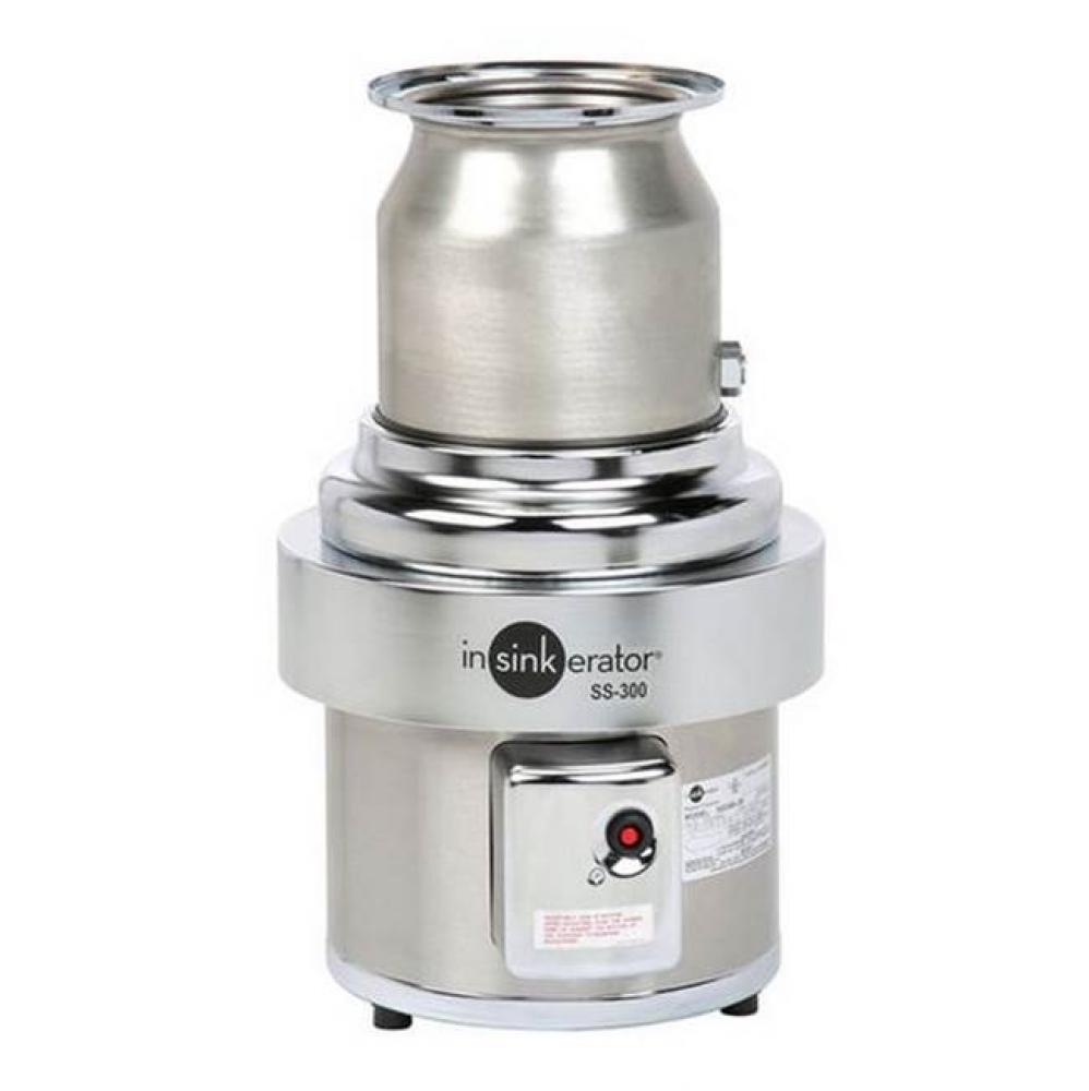 SS-300™ Disposer, basic unit only, 3 HP motor, stainless steel construction, includes mounting g