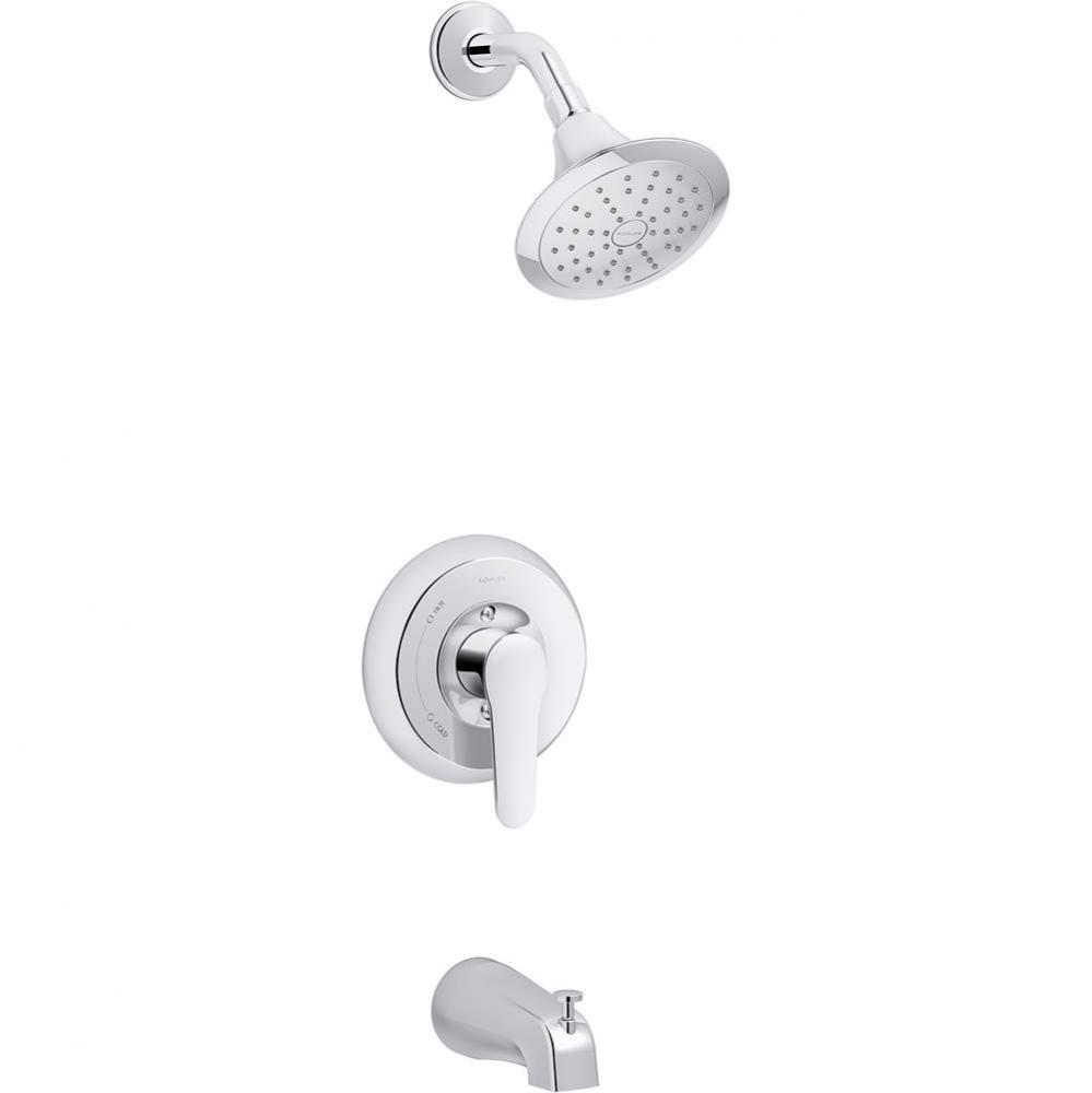 July Rite-temp Bath And Shower Trim with Lever Handle, Slip-fit Spout And 1.75 Gpm Showerhead