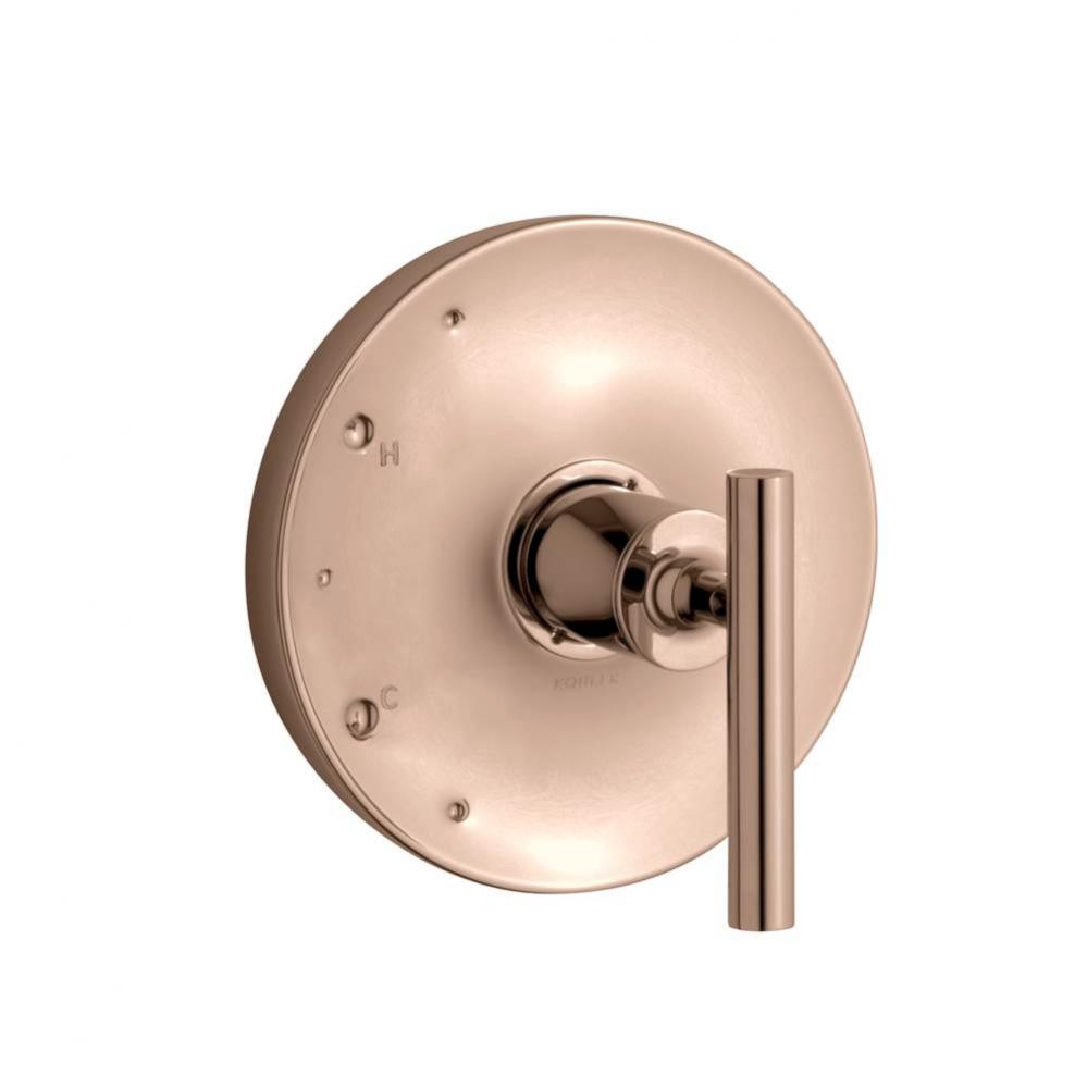 Purist® Rite-Temp(R) valve trim with lever handle