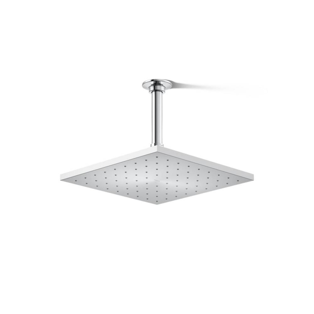 Contemporary Square 10'' single-function rainhead, 1.75 gpm