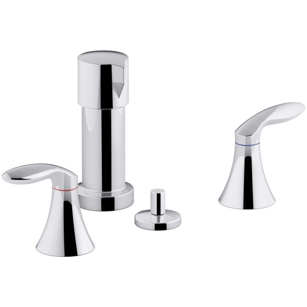 Coralais® vertical spray bidet faucet with lever handles