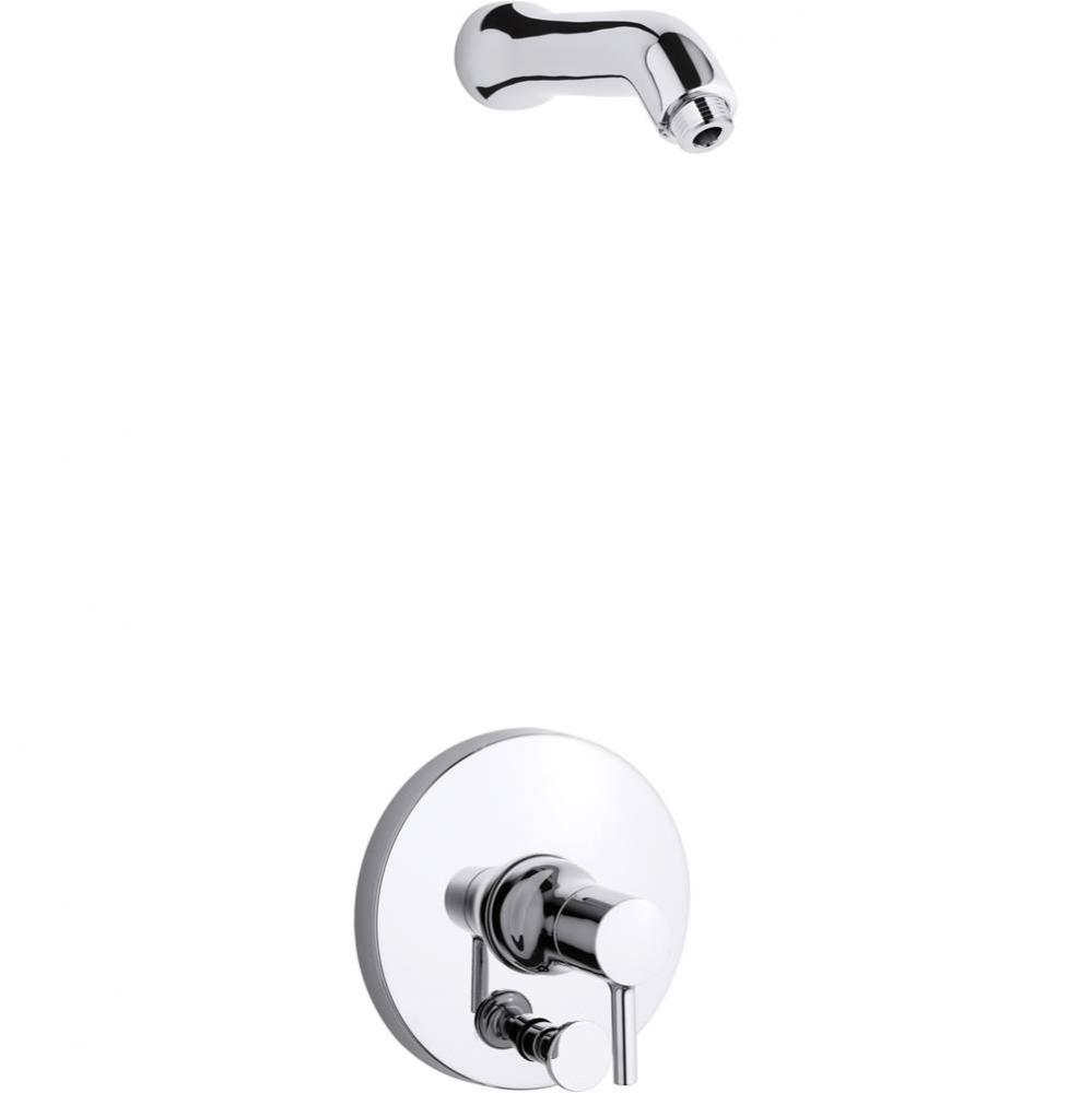 Toobi® Rite-Temp(R) shower trim set with push-button diverter, less showerhead