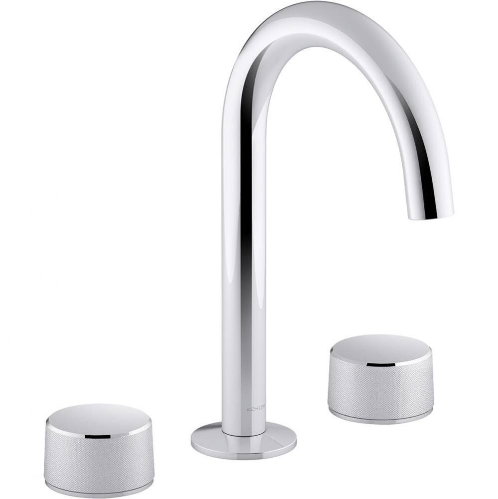 Components Wide Spread Bathroom Faucet with Cylinder Handles