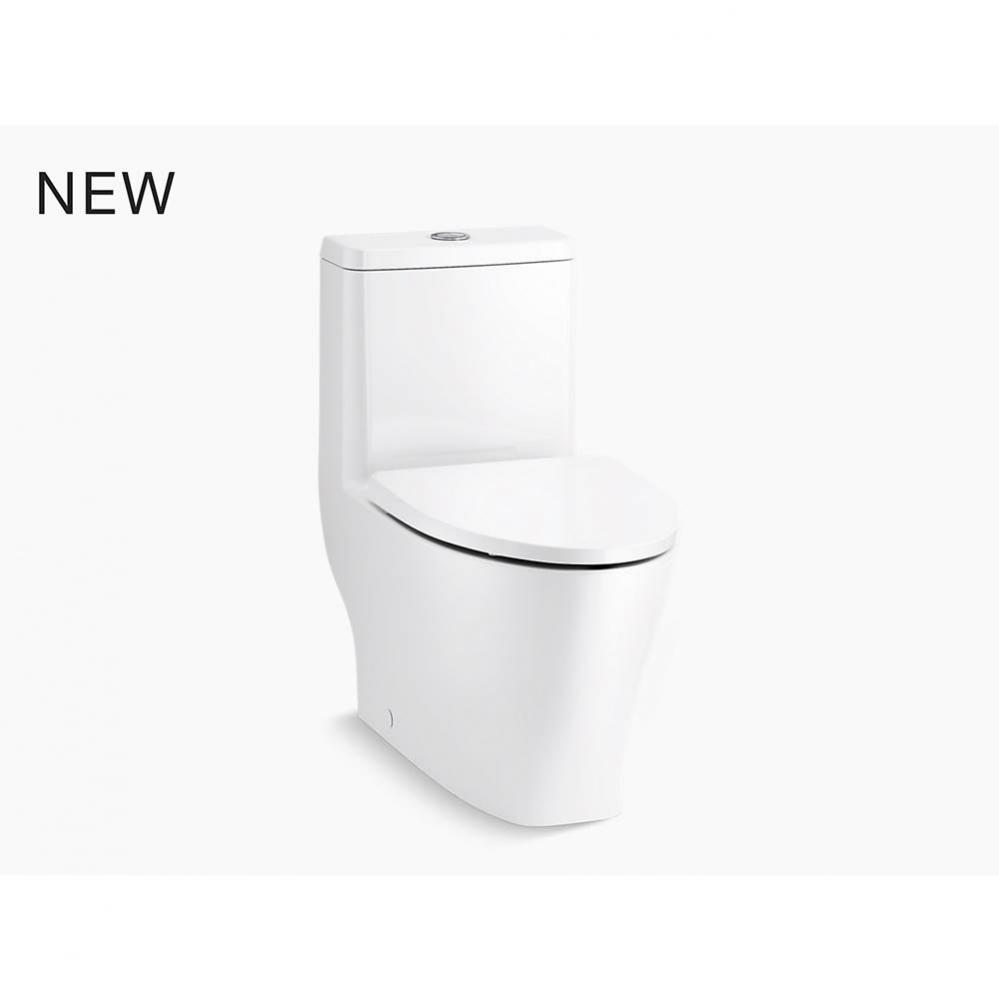 Reach™ Curv One-piece compact elongated dual-flush toilet with skirted trapway
