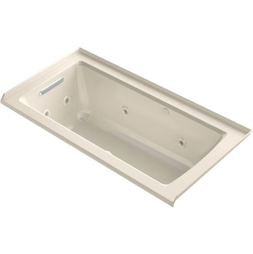 Archer® 60'' x 30'' integral flange Heated BubbleMassage™ air bath and