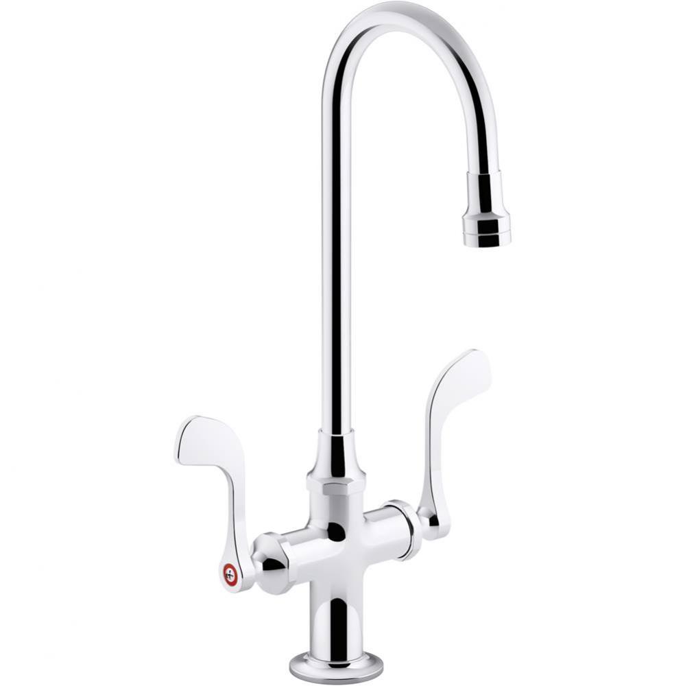 Triton® Bowe® 1.0 gpm monoblock gooseneck bathroom sink faucet with laminar flow and wri