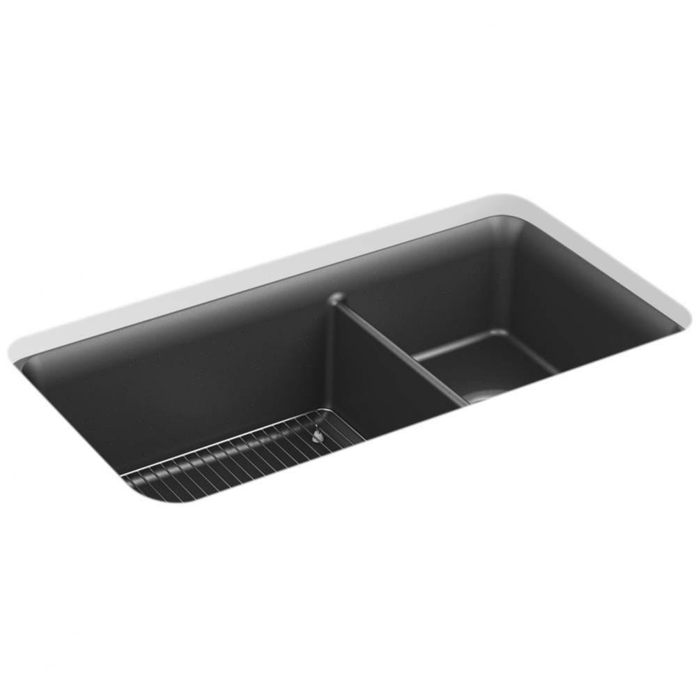 Cairn® 33-1/2'' undermount double-bowl kitchen sink
