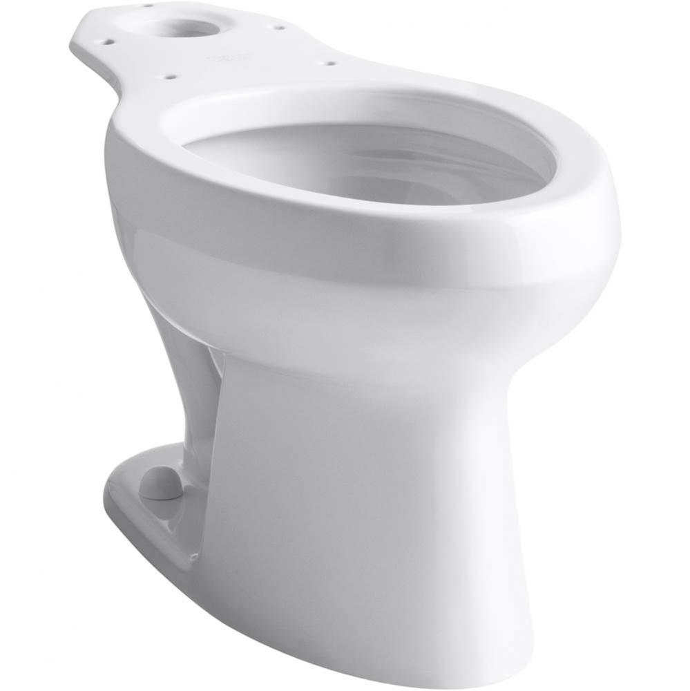 Wellworth® toilet bowl with antimicrobial finish, less seat