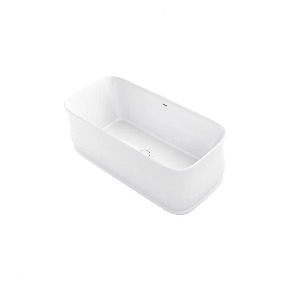 Imperator® 65-3/4'' x 31'' freestanding bath with center toe-tap drain