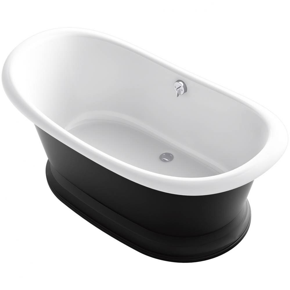 Artifacts™ 66-1/8'' x 32-1/2'' freestanding bath with Iron Black exterior