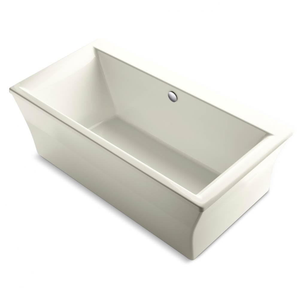 Stargaze® 60'' x 34'' freestanding bath with fluted shroud and center dra