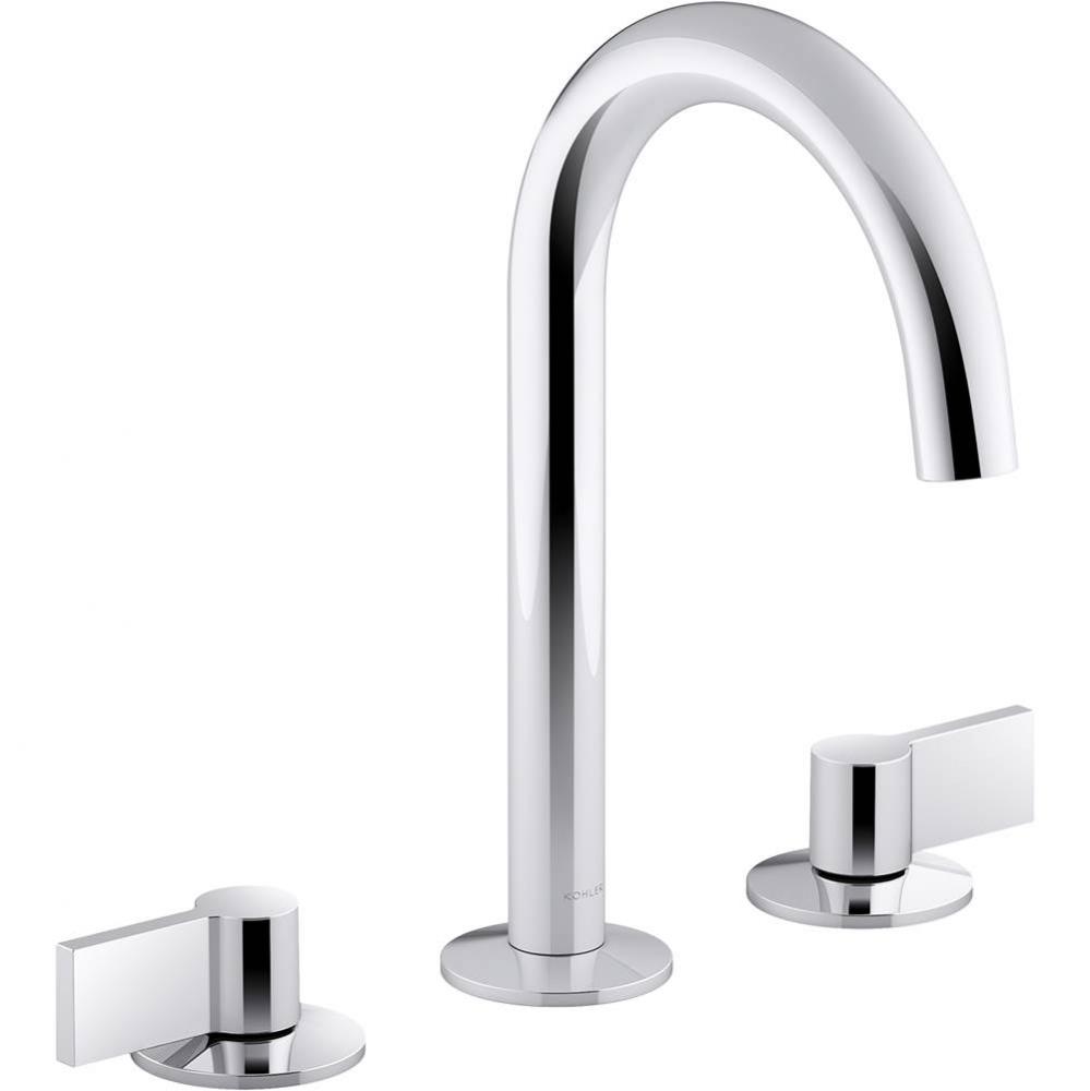 Components Wide Spread Bathroom Faucet with Lever Handles