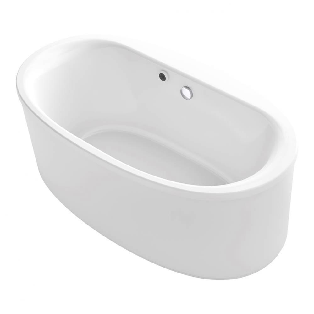 Sunstruck® 65-1/2'' x 35-1/2'' oval freestanding bath with Bask® hea