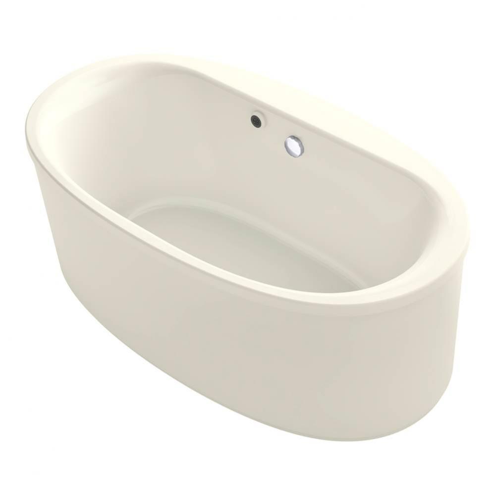 Sunstruck® 65-1/2'' x 35-1/2'' oval freestanding bath with Bask® hea