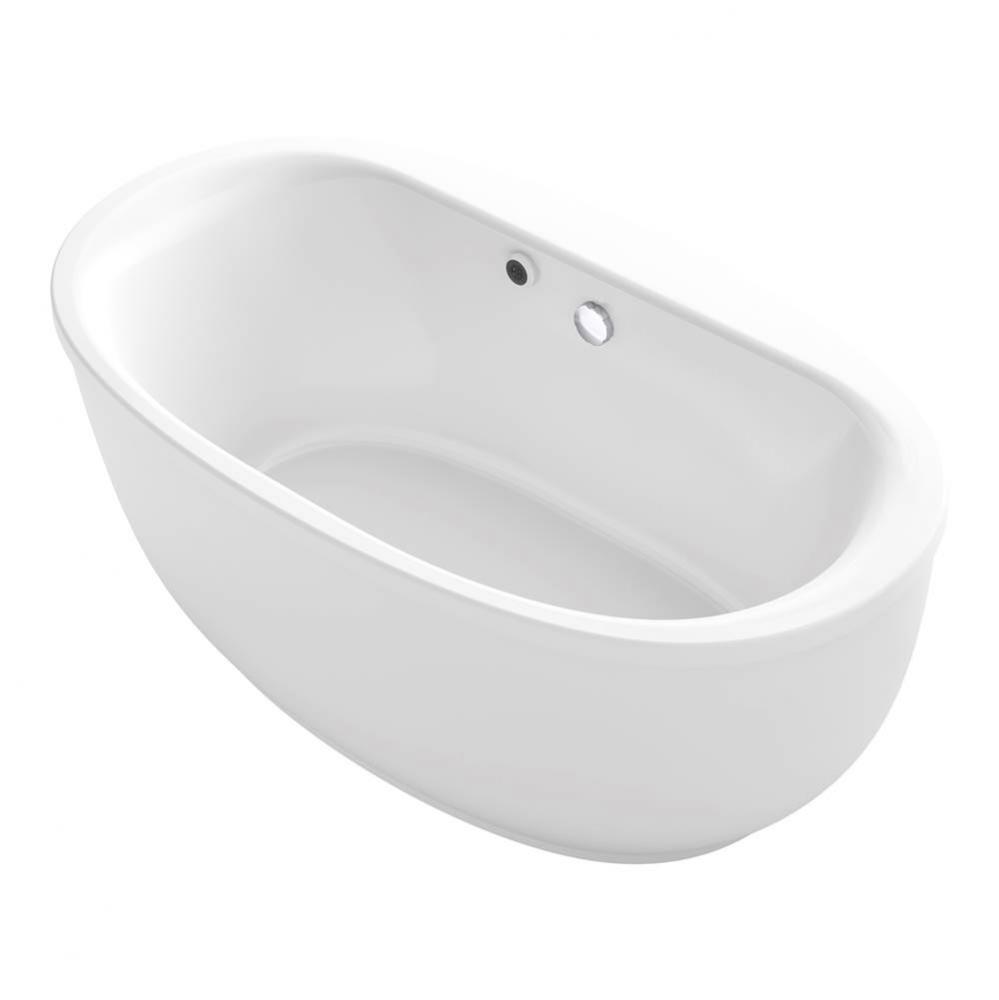 Sunstruck® 65-1/2'' x 35-1/2'' oval freestanding bath with Bask® hea