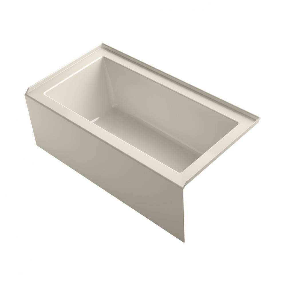 Underscore 60 In. x 32 In. Alcove Bath with Integral Apron, Integral Flange and Right-hand Drain