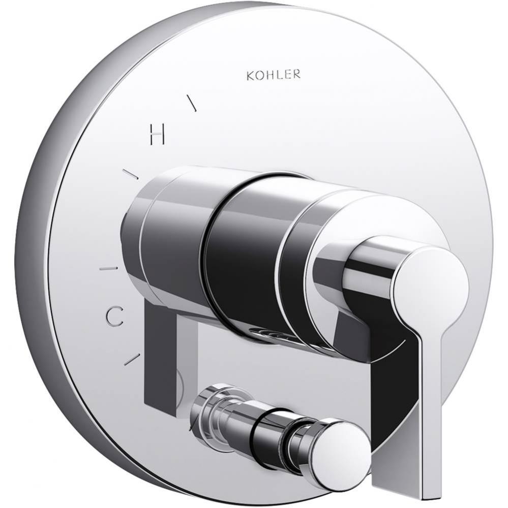 Components™ Rite-Temp® shower valve trim with diverter and Lever handle, valve not included