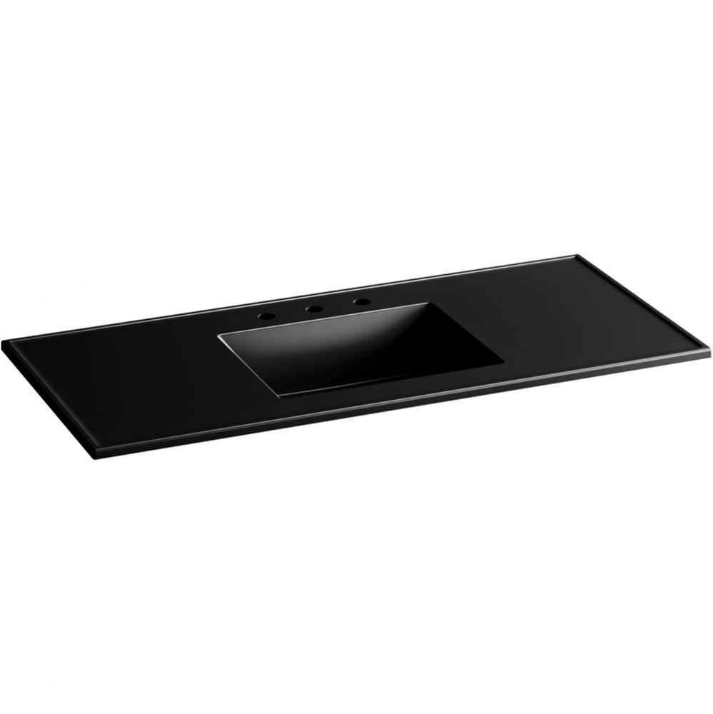 Ceramic/Impressions® 49'' Vitreous china vanity top with integrated rectangular sin