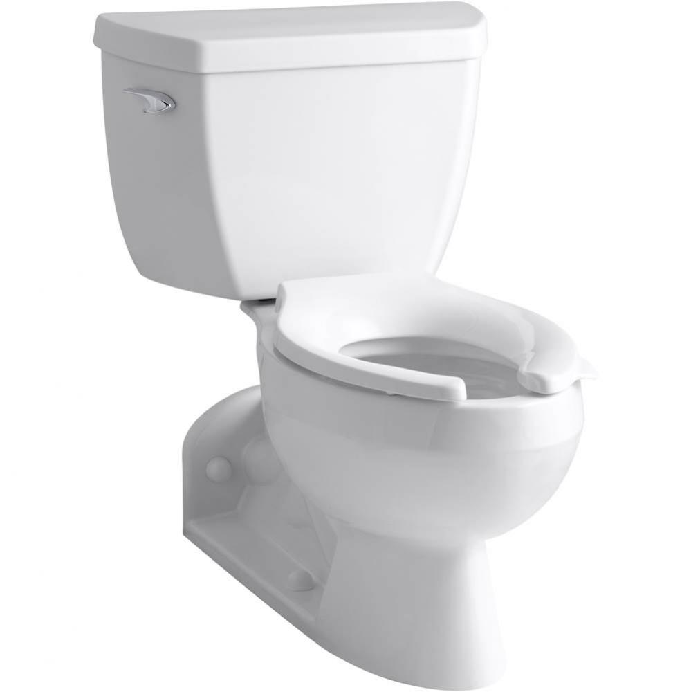 Barrington™ Two-piece elongated 1.0 gpf toilet with Pressure Lite® flushing technology, lef
