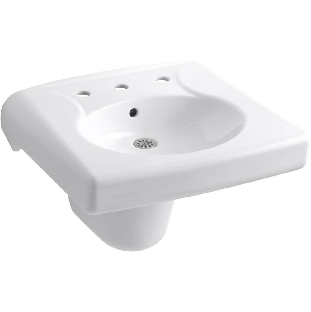 Brenham™ wall-mounted or concealed carrier arm mounted commercial bathroom sink with widespread