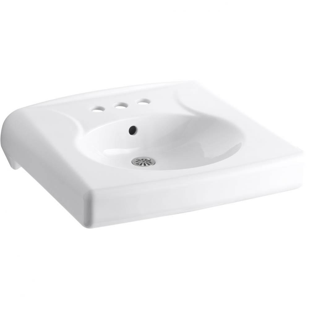 Brenham™ wall-mounted or concealed carrier arm mounted commercial bathroom sink with 4'&apo