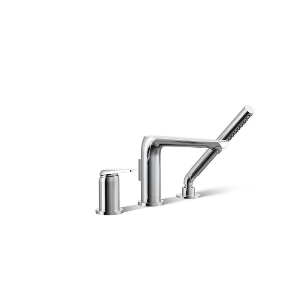 Avid® Deck-mount bath faucet with handshower