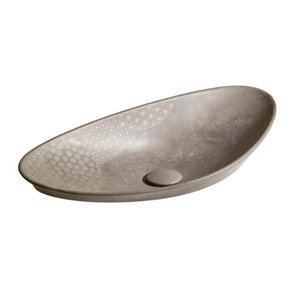 Kensho® 28'' oval vessel bathroom sink, no overflow