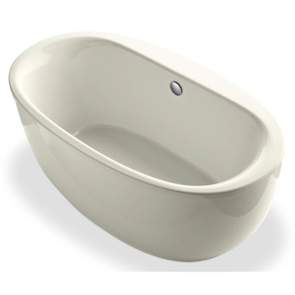 Sunstruck® 60'' x 34'' oval freestanding bath with fluted shroud and cent