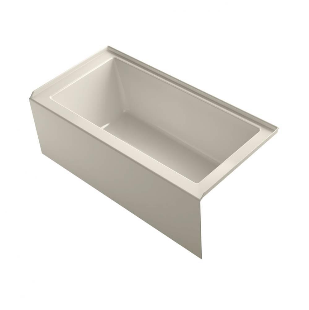 Underscore 60 In. x 30 In. Alcove Bath with Integral Apron, Integral Flange and Right-hand Drain