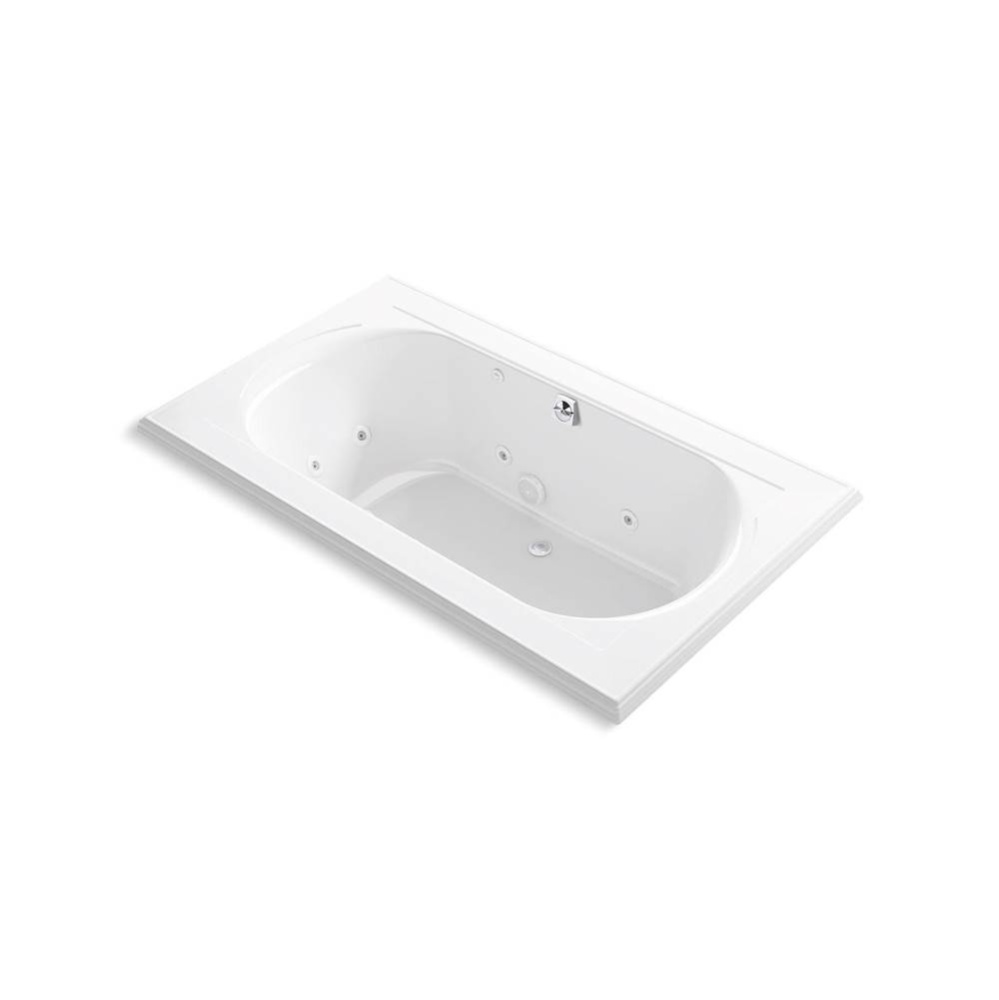 Memoirs® 72'' x 42'' drop-in whirlpool bath