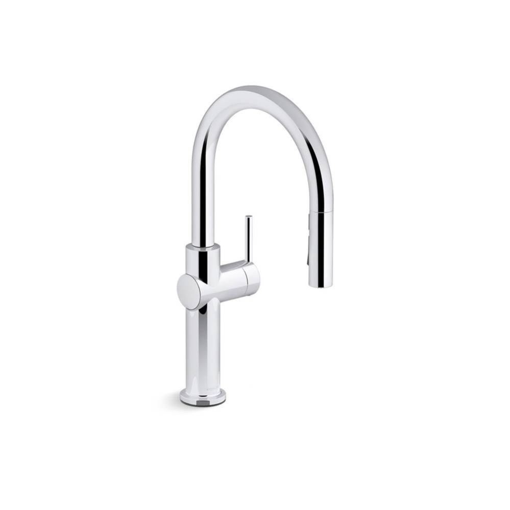Crue® Pull-down kitchen sink faucet with three-function sprayhead