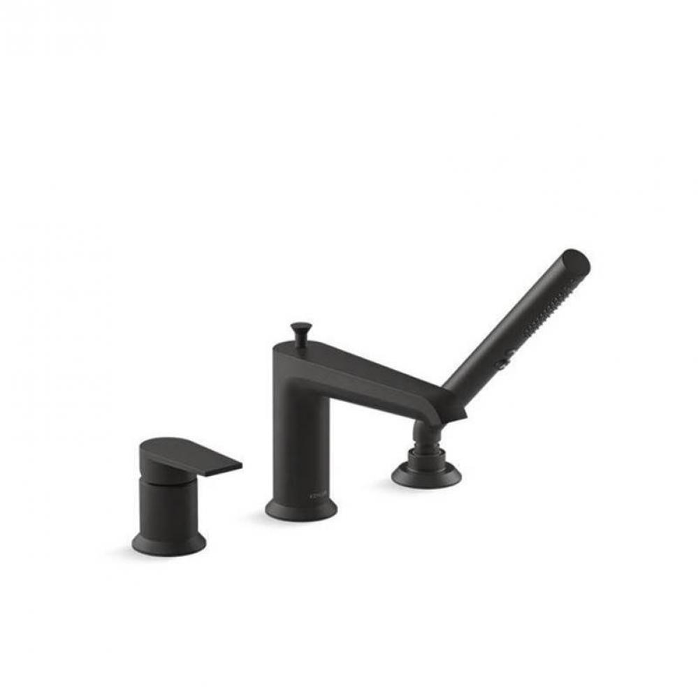 Hint™ Single handle deck mount bath faucet with handshower