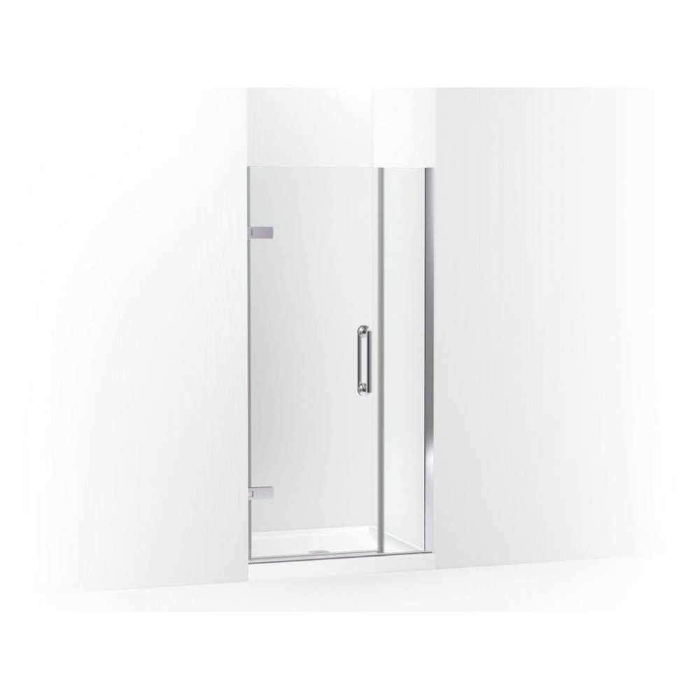 Components™ Frameless pivot shower door, 71-9/16'' H x 33-5/8 - 34-3/8'' W,