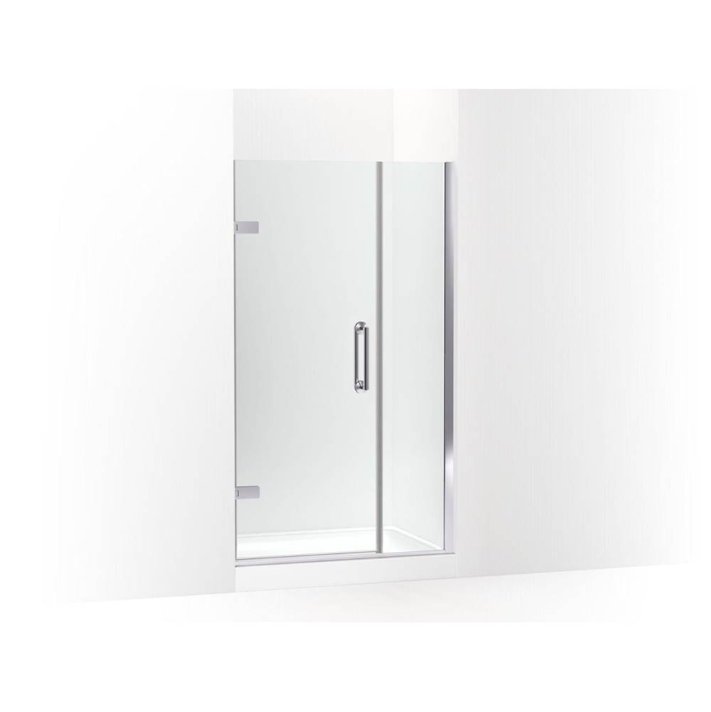 Components™ Frameless pivot shower door, 71-9/16'' H x 39-5/8 - 40-3/8'' W,