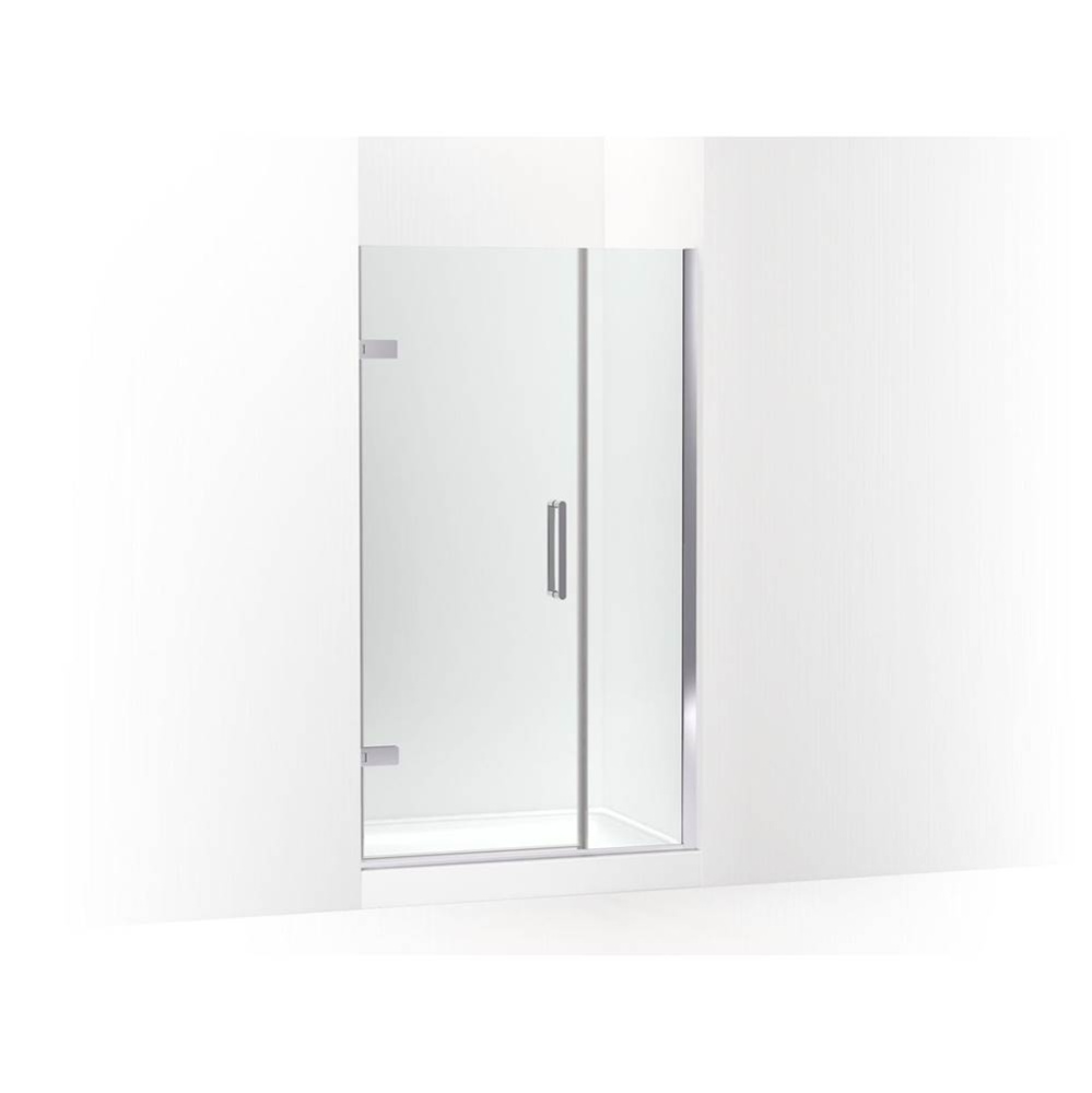Composed™ Frameless pivot shower door, 71-9/16'' H x 39-5/8 - 40-3/8'' W, wi