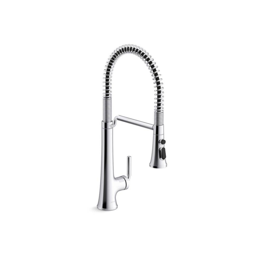 Tone® Semi-professional pull-down kitchen sink faucet with three-function sprayhead